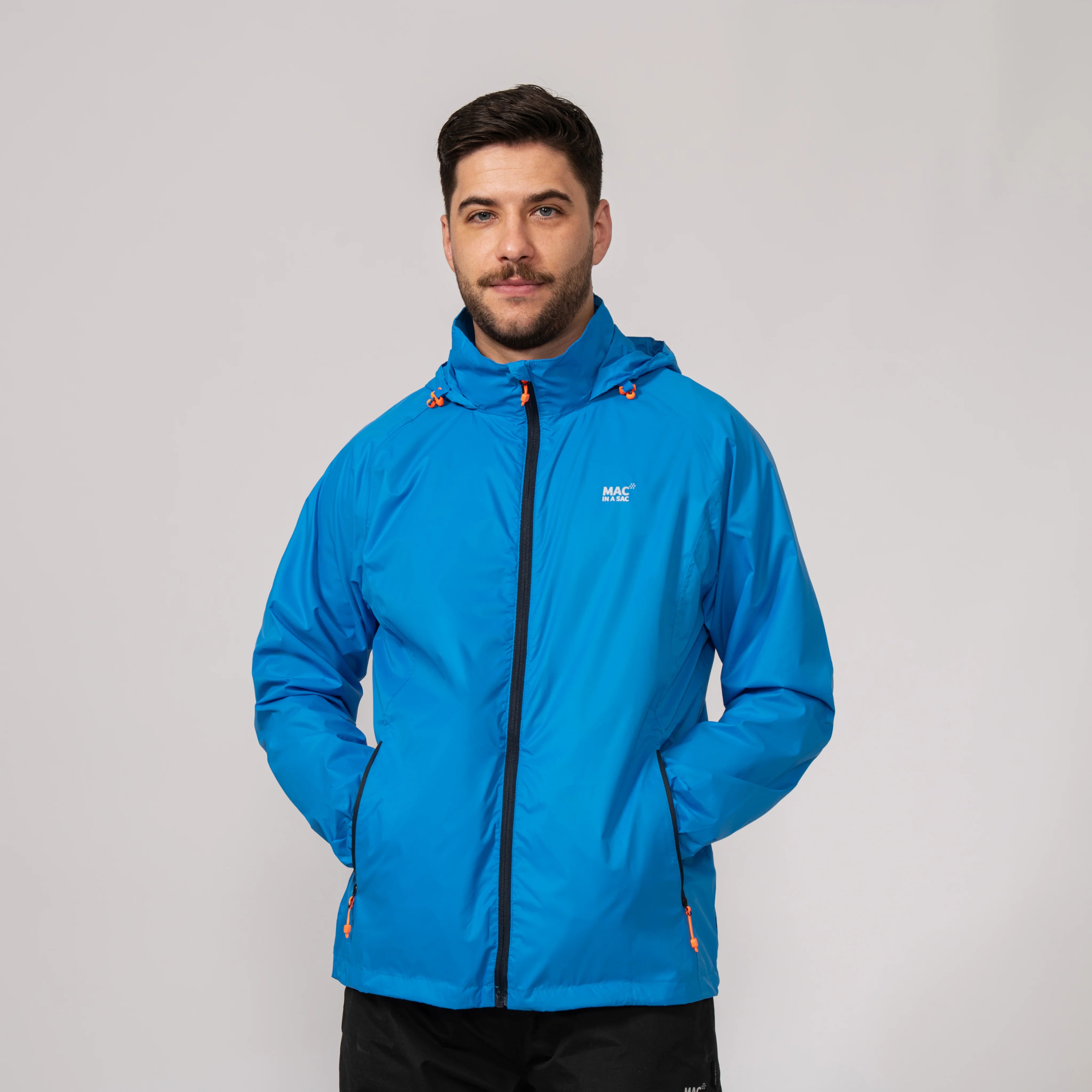 MAC IN A SAC ORIGIN II PACKABLE WATERPROOF JACKET - OCEAN BLUE