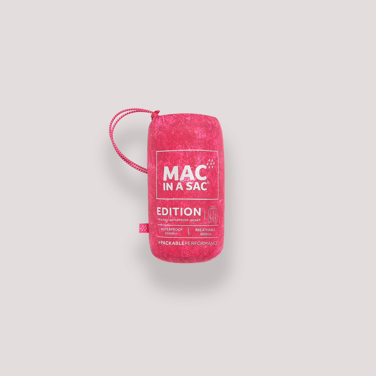 Mac In A Sac Origin II Edition Packable Waterproof Jacket - Pink Etch