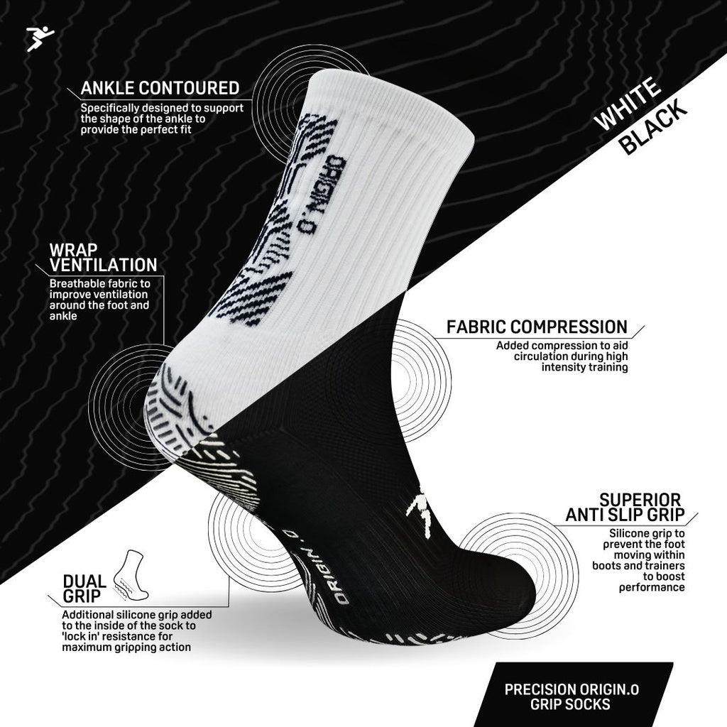 PRECISION ORIGIN.0 GRIP SOCKS - ADULT