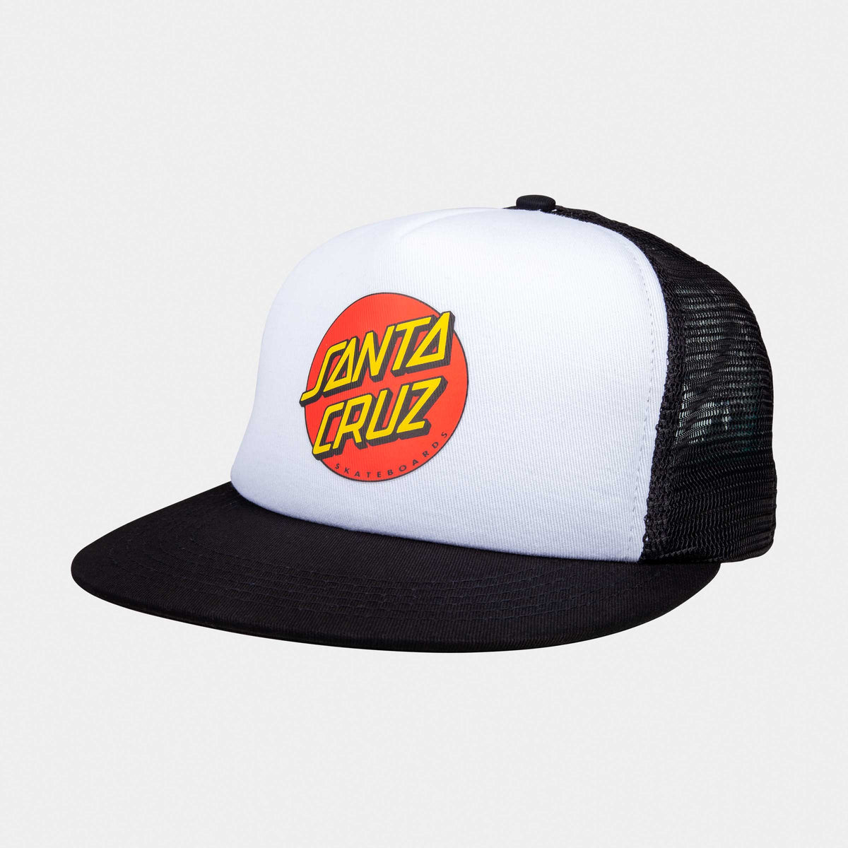 Santa Cruz Classic Dot Meshback Cap White/Black