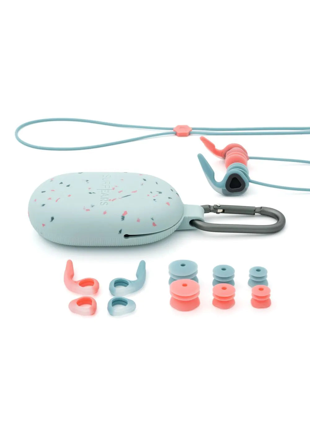 SURFEARS 4.0 EAR PLUGS CORAL/SKY