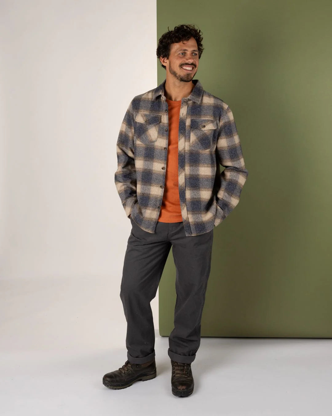 SALTROCK WILFRED MENS CHECK FLANNEL SHIRT