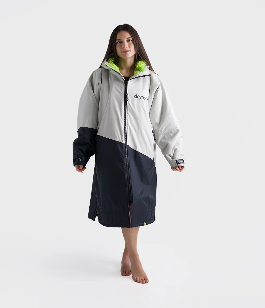 Dryrobe® Anthracite Lime Advance Adults Changing Robe