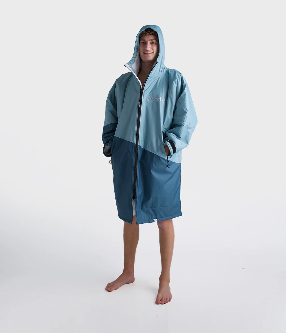 Dryrobe® Blue Light Grey Advance Adults Changing Robe