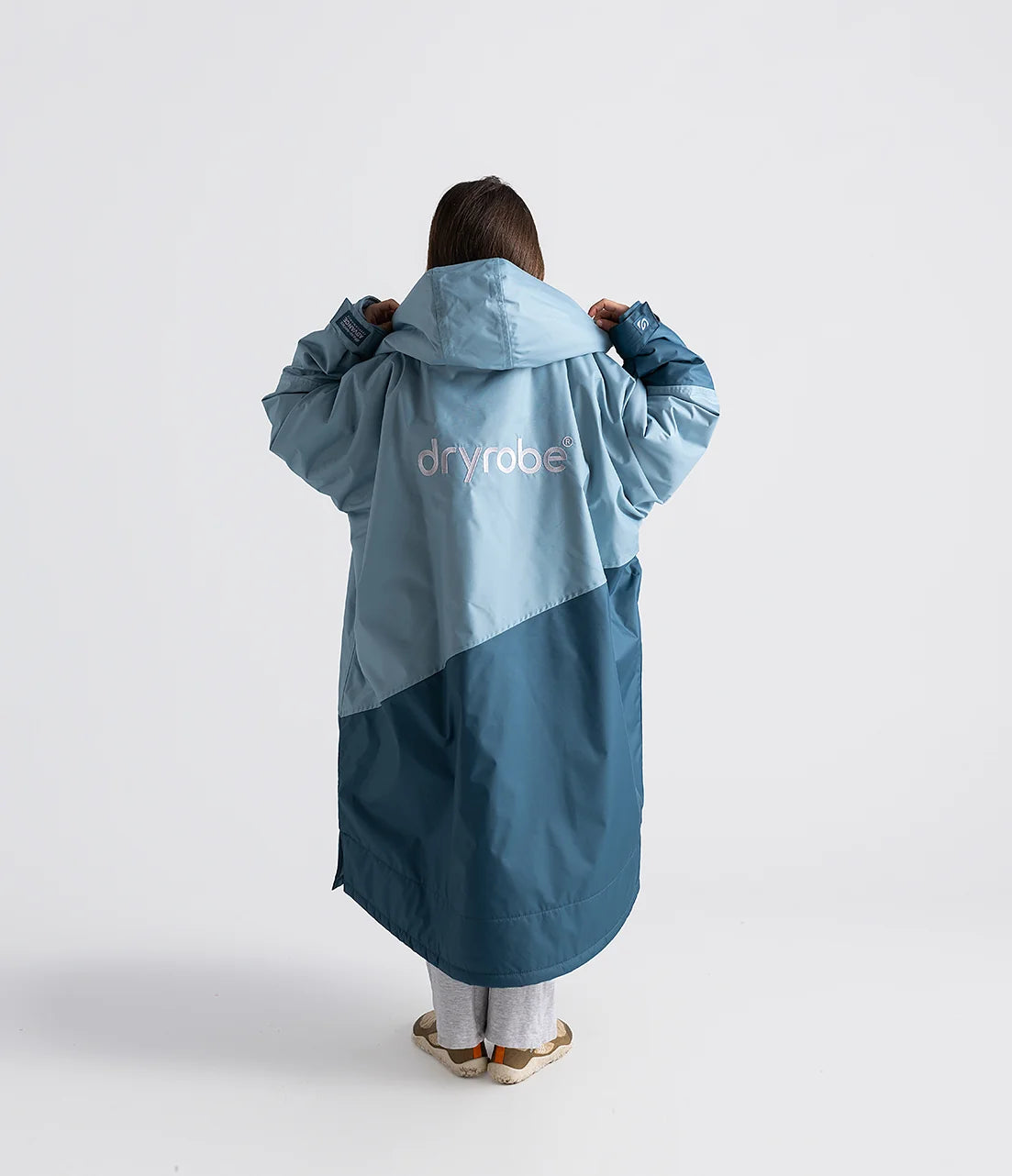 Dryrobe® Blue Light Grey Advance Kids Long Sleeve