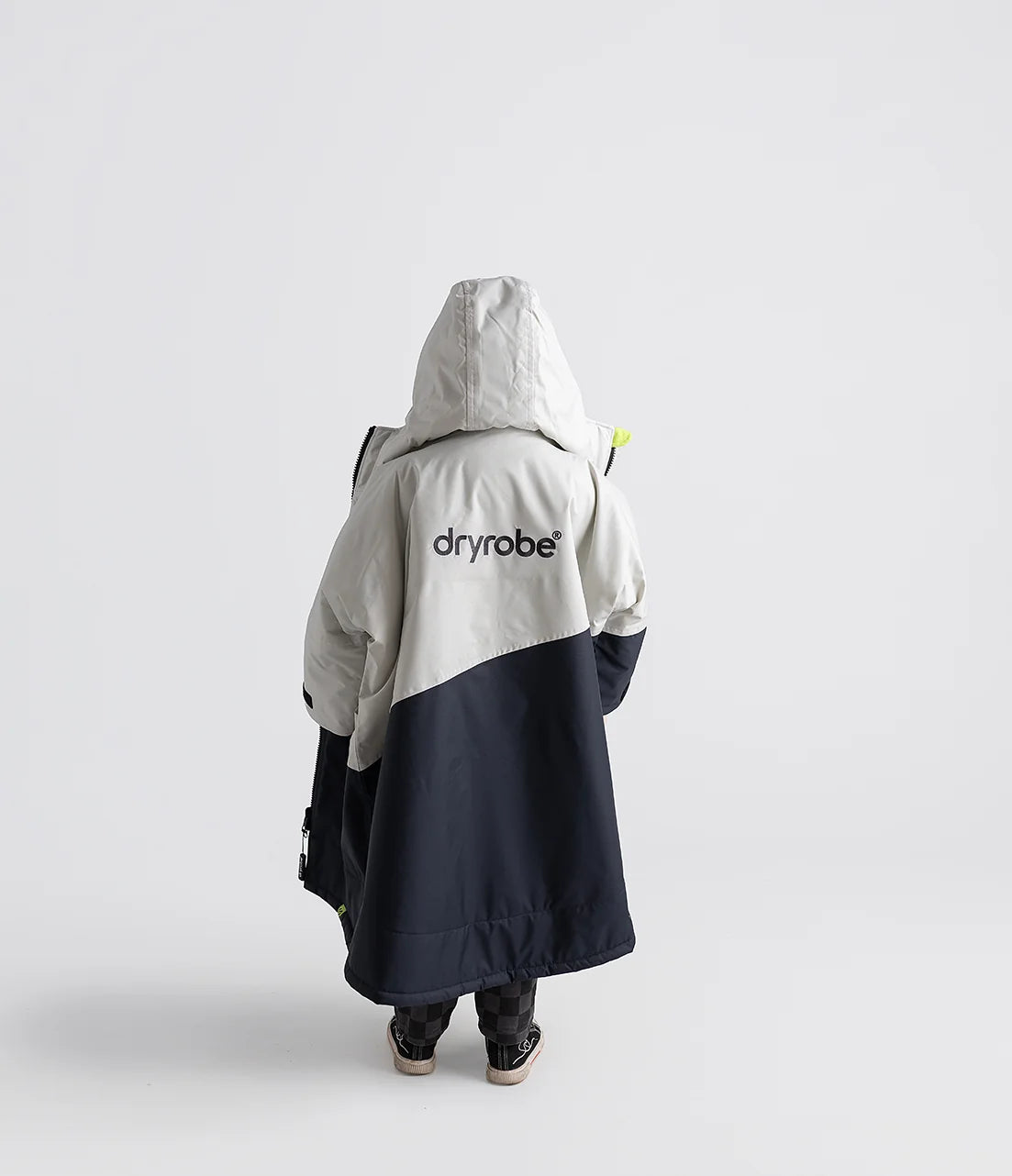 Dryrobe® Anthracite Lime Advance Kids Long Sleeve