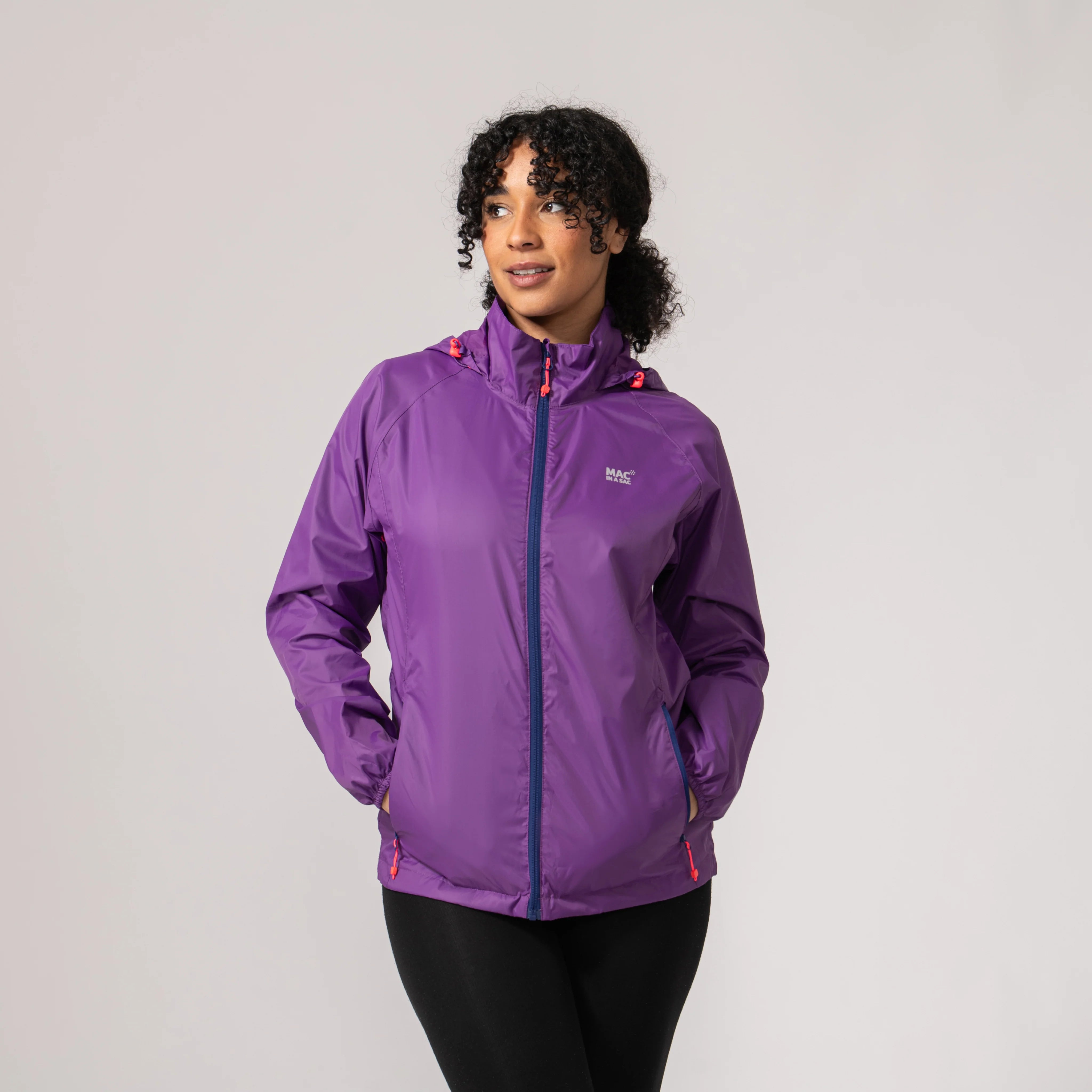 MAC IN A SAC ORIGIN II EDITION PACKABLE WATERPROOF JACKET - PURPLE
