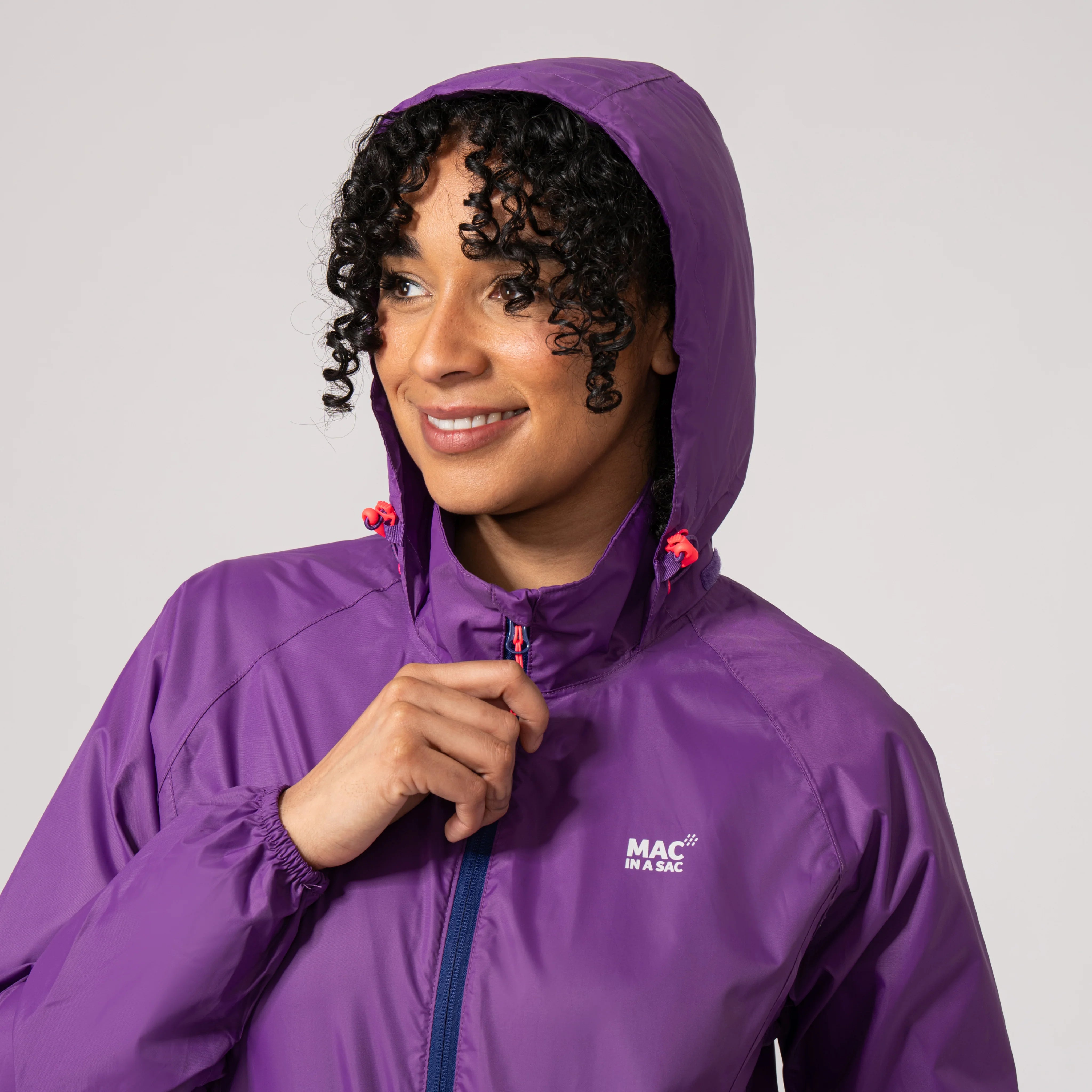 MAC IN A SAC ORIGIN II EDITION PACKABLE WATERPROOF JACKET - PURPLE