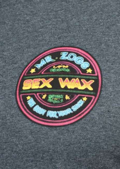 SEXWAX NEON TEE - DARK HEATHER