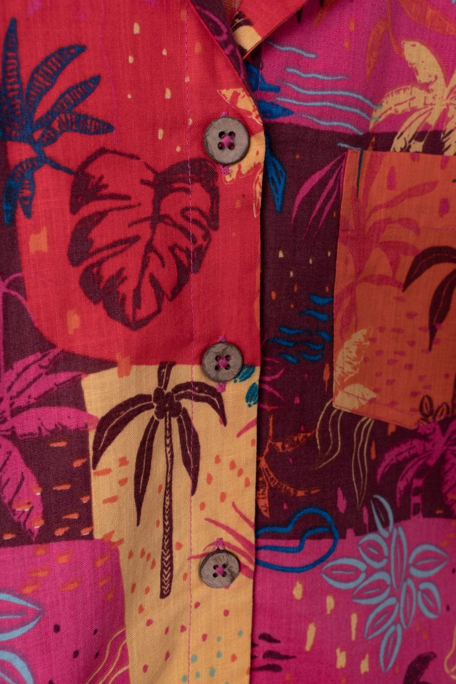 SALTROCK PALM BLOCK WOMENS SHORT SLEEVE SHIRT