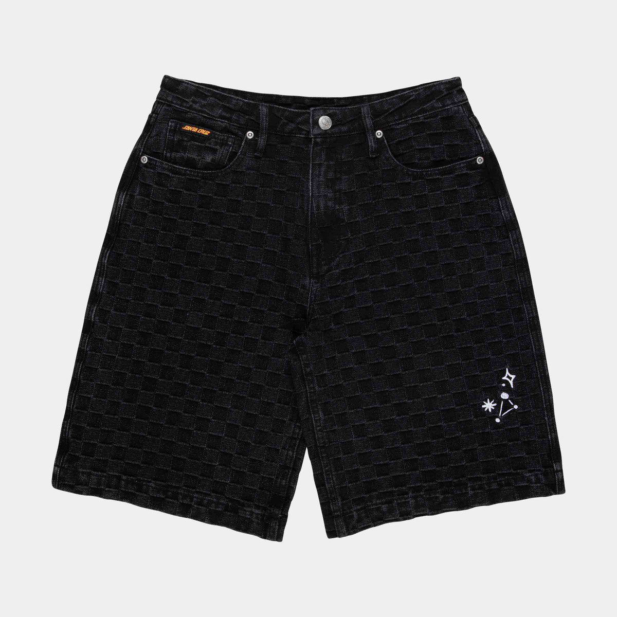 Santa Cruz Split Sun Shorts - Black Wash