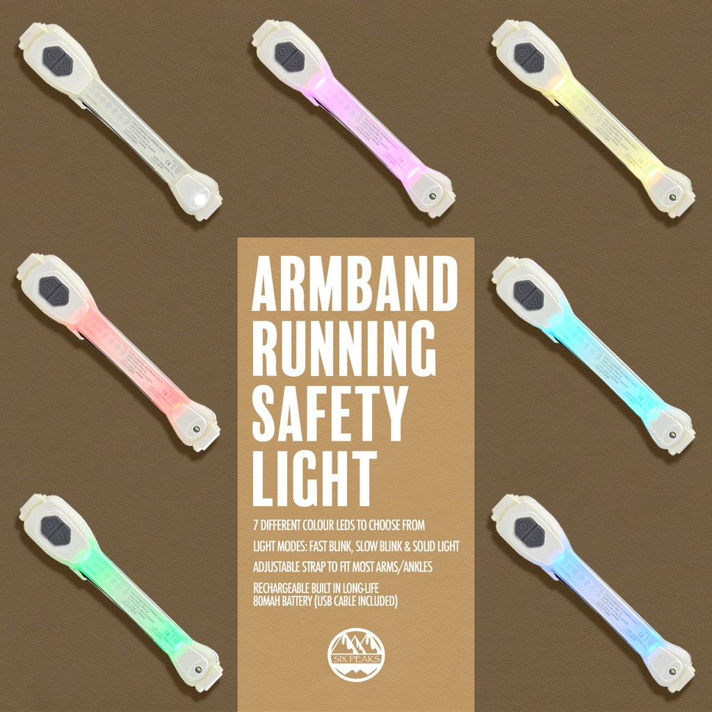 SIX PEAKS LED ARMBAND RUNNING SAFETY LIGHT
