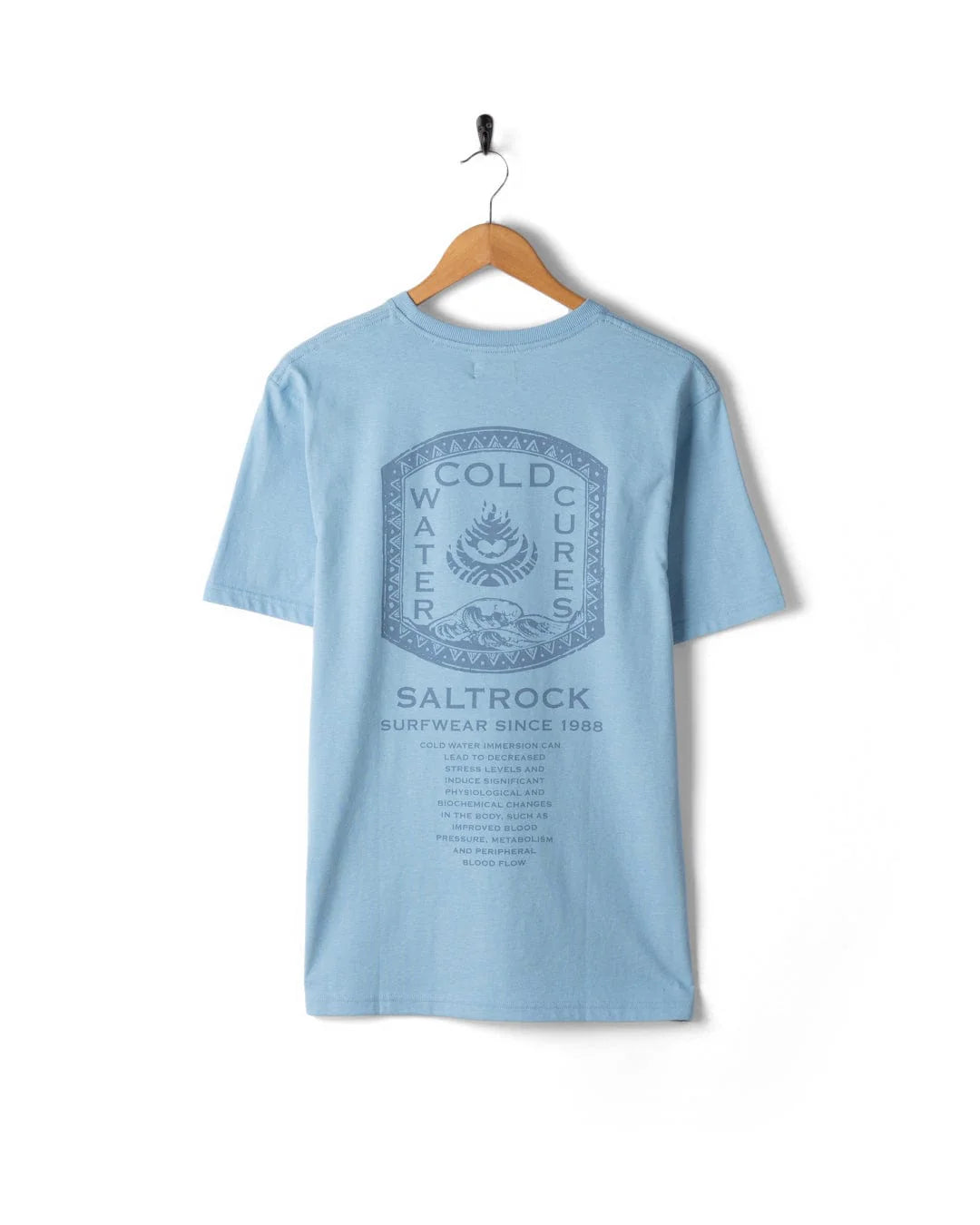 SALTROCK COLD WATER CURES T-SHIRT - LIGHT BLUE