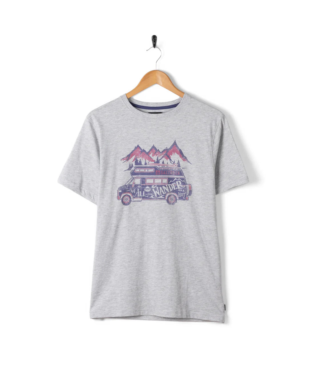 SALTROCK LOST VAN MENS T-SHIRT - GREY