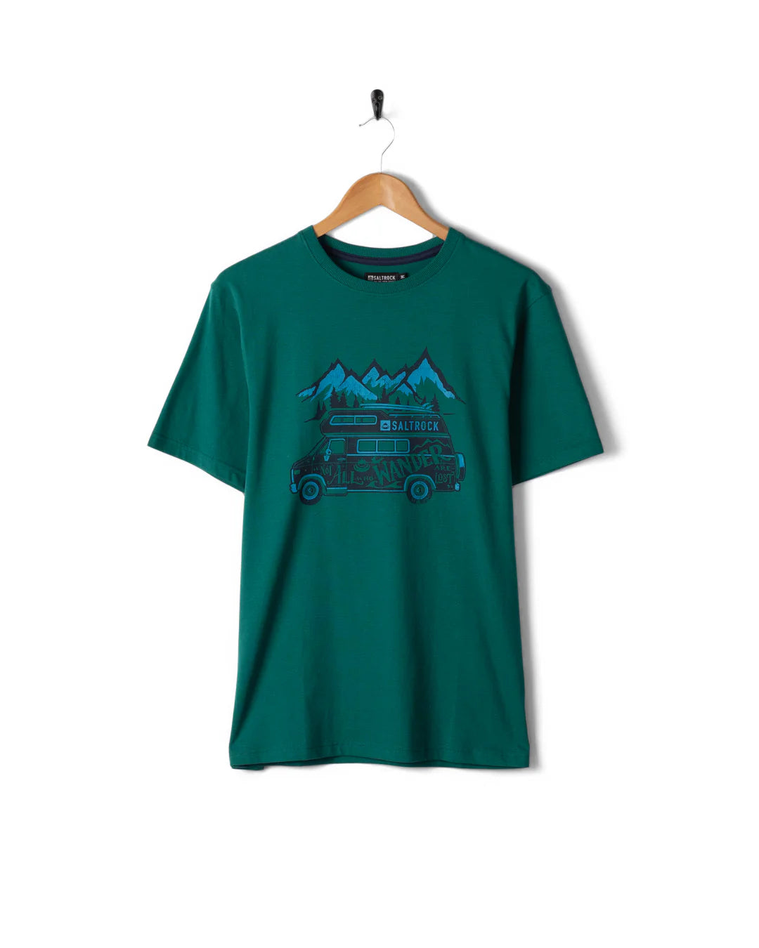 SALTROCK LOST VAN MENS T-SHIRT - DARK TEAL