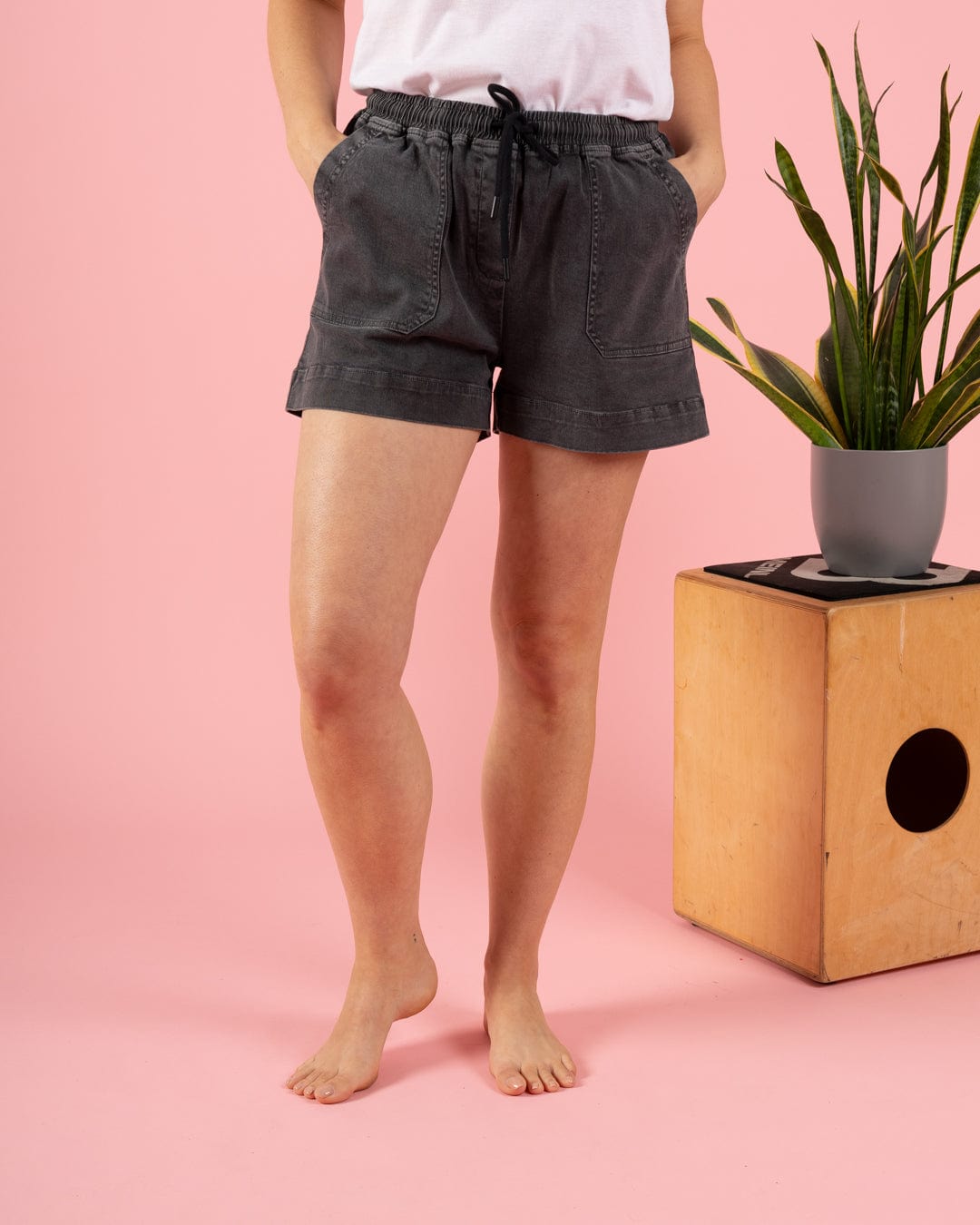 Saltrock 'Santano' Womens Short - Washed Black