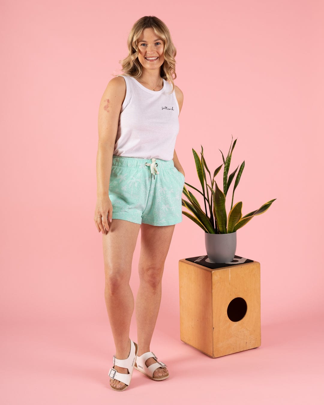 SALTROCK 'ACAPULCO' WOMENS SWEAT SHORT - BLUE