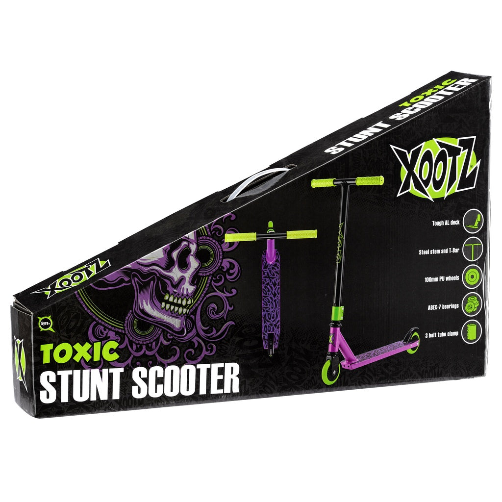 XOOTZ STUNT SCOOTER - TOXIC PURPLE