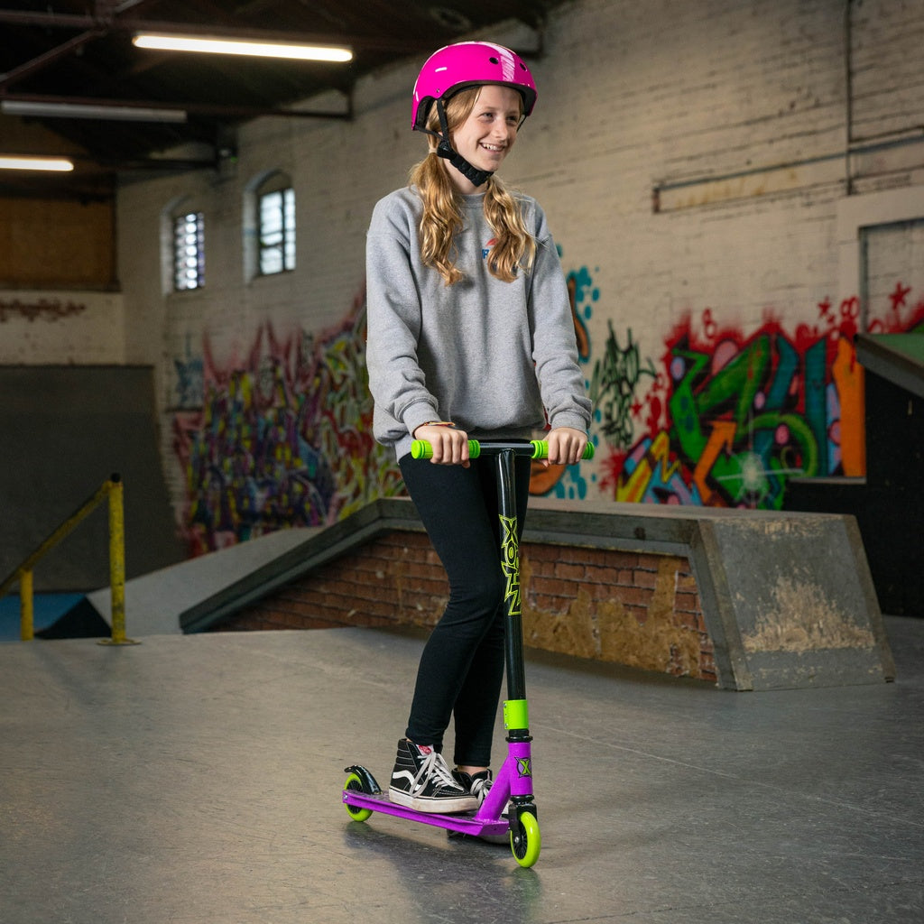 XOOTZ STUNT SCOOTER - TOXIC PURPLE