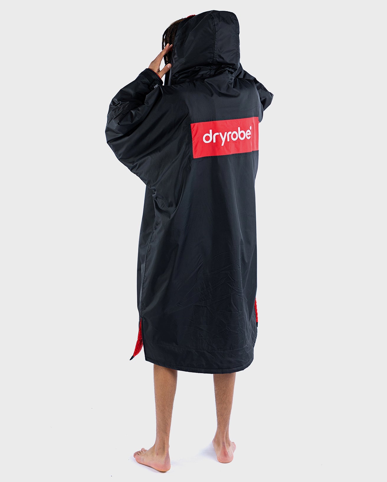 dryrobe® ADVANCE LONG SLEEVE - REMIX - BLACK RED / RED