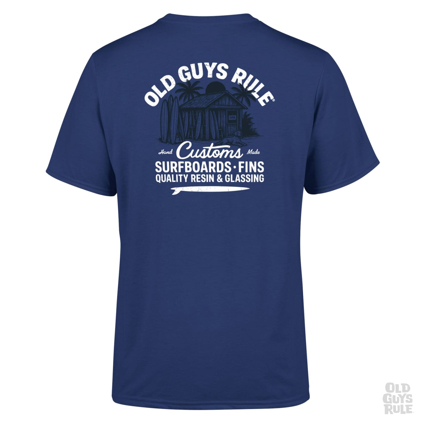 Old Guys Rule 'Custom Surf Shop II' T-Shirt - Metro Blue