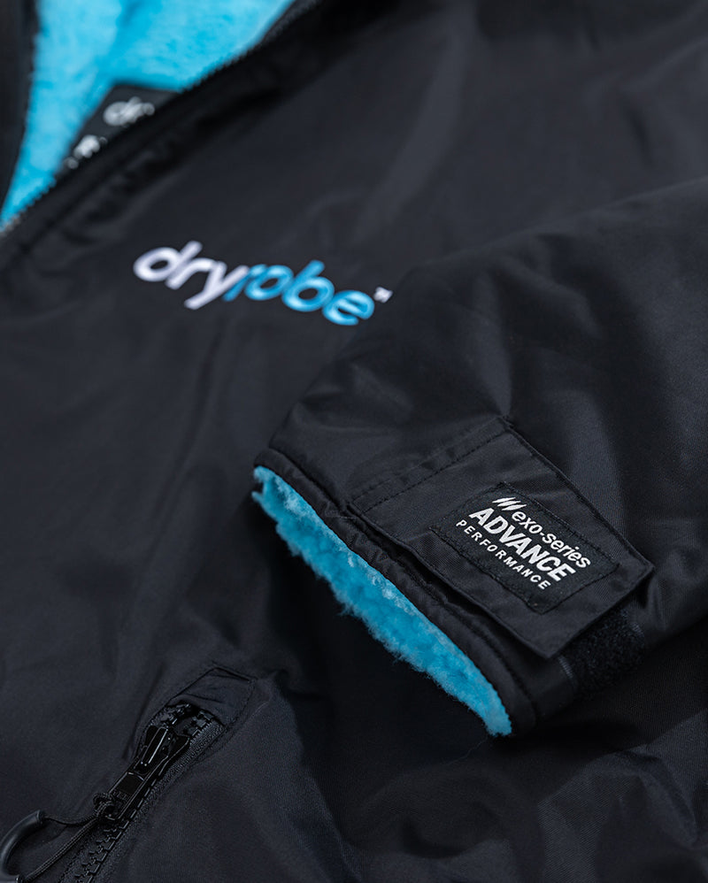 dryrobe® ADVANCE LONG SLEEVE - BLACK/BLUE