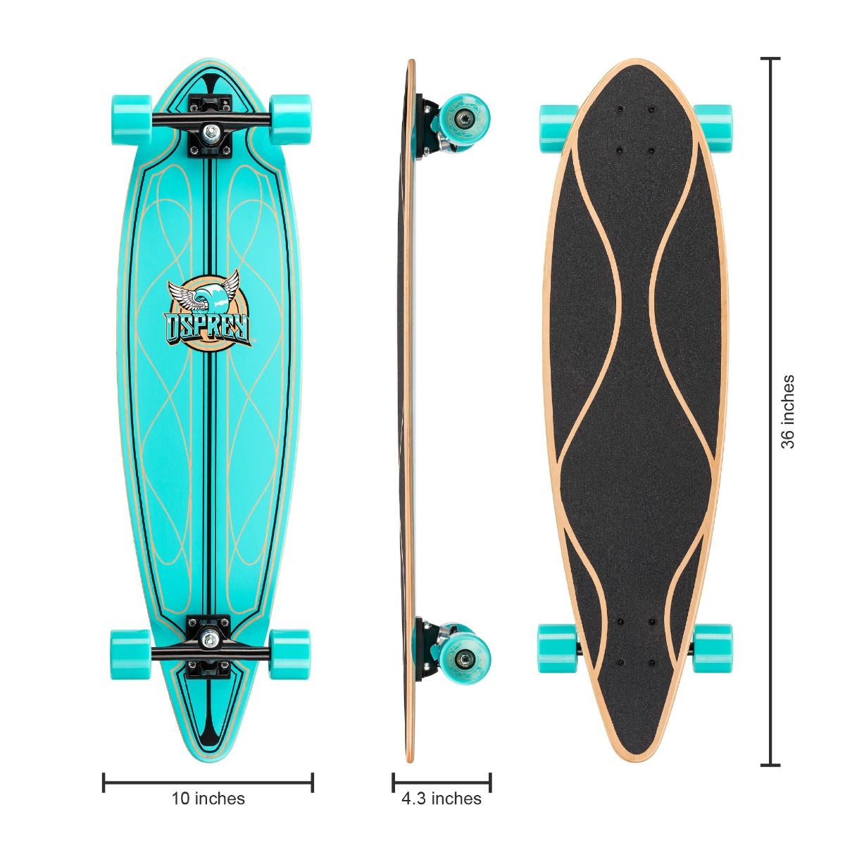 OSPREY 36" CRUISER LONGBOARD - HELIX