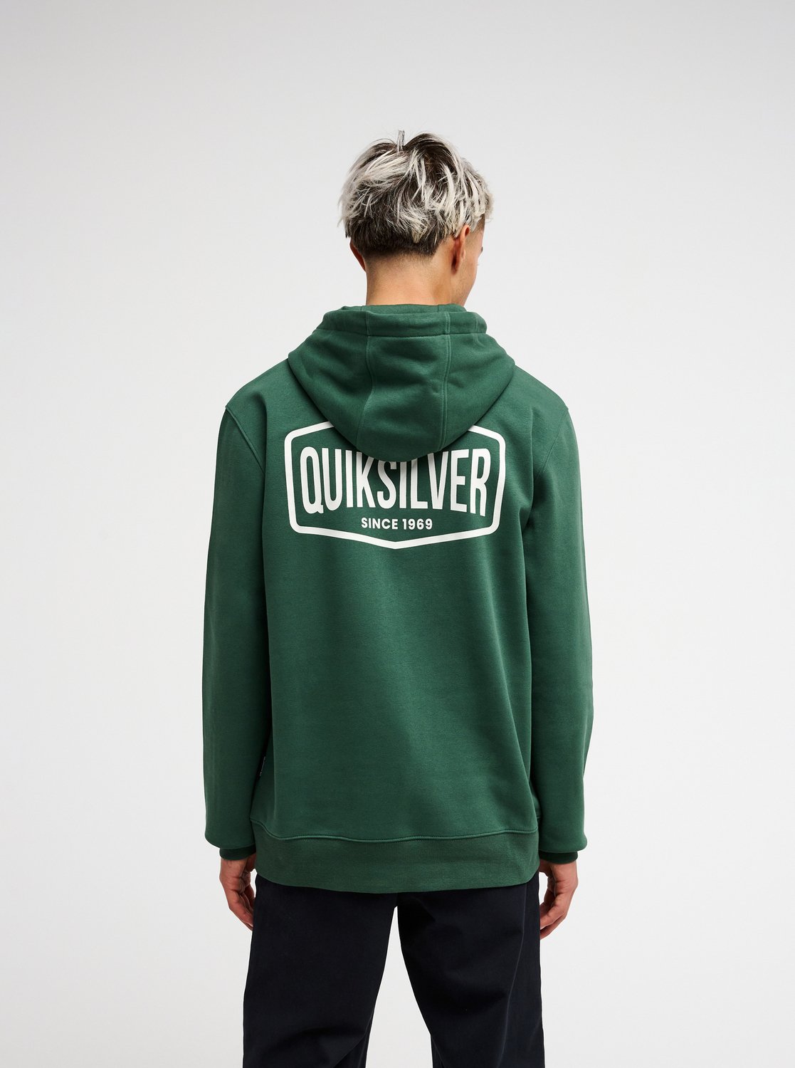 Quiksilver Surf Garage Men Green Hoodie