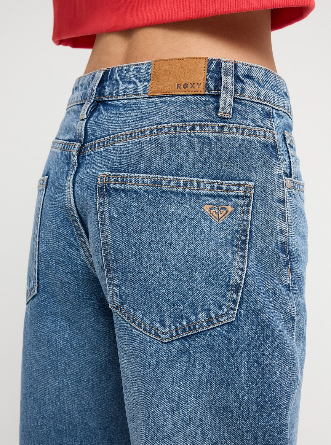 Roxy Surf Crush Women Blue Loose Denim Jeans
