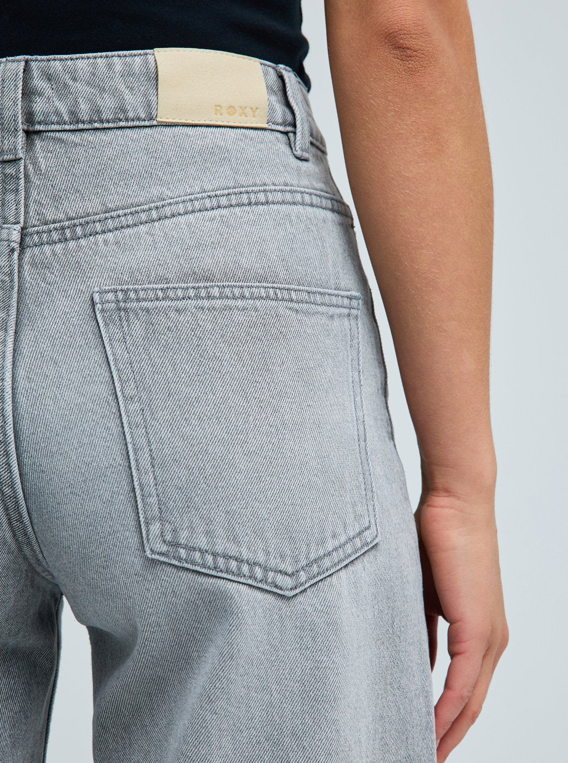 Roxy Surf Crush Women Grey Loose Denim Jeans