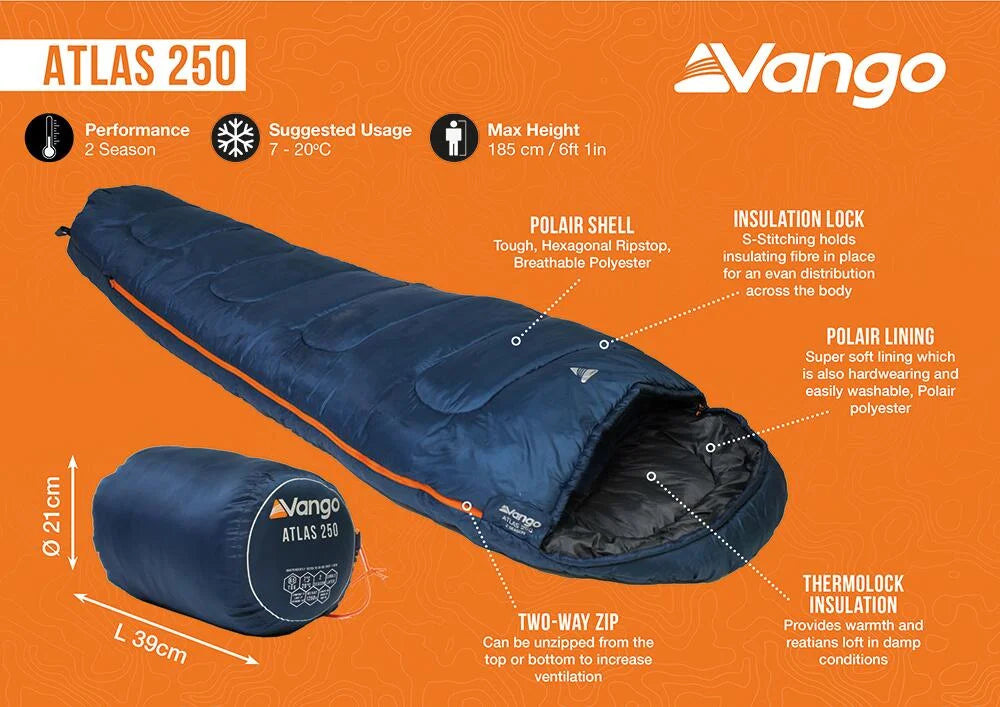 Vango Atlas 250 - Ink Blue