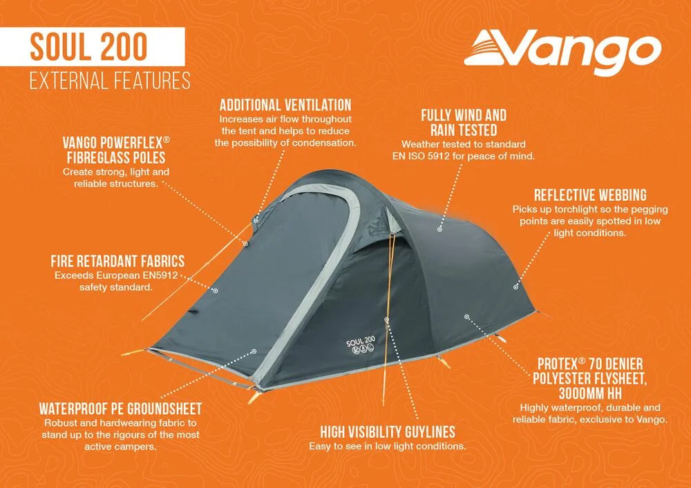 Vango Soul 200 - Peridot Green