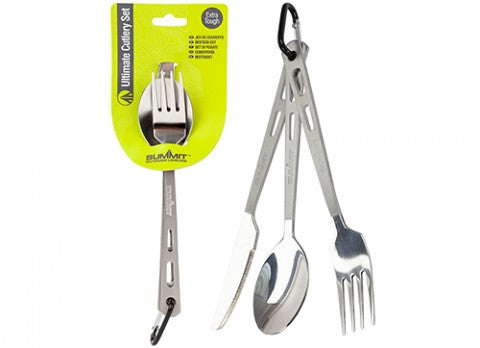Summit Ultimate Cutlery Set On Carabiner