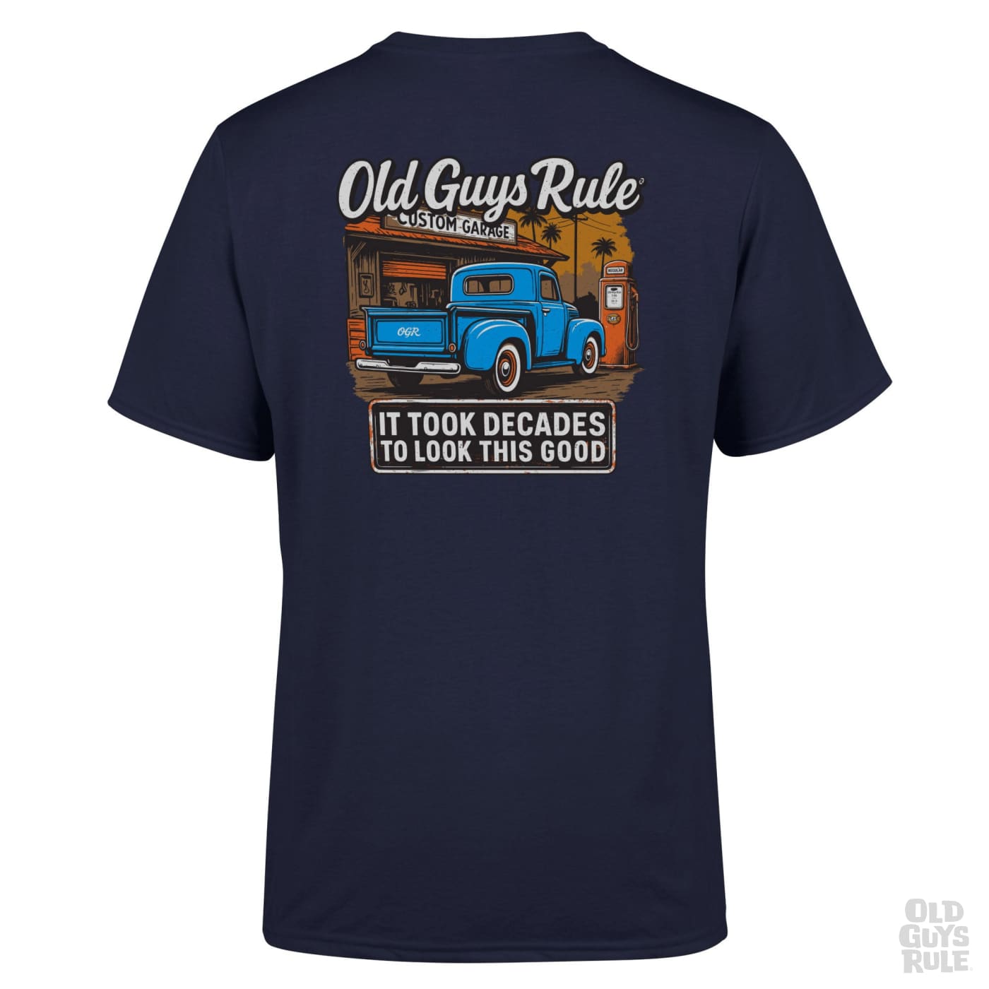 Old Guys Rule 'It Took Decades III' T-Shirt - Navy