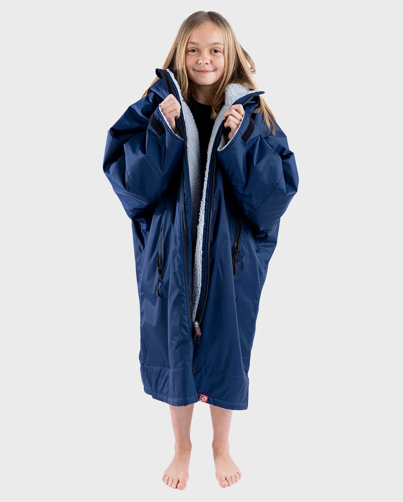 Dryrobe® Navy Grey Kids Advance Changing Robe