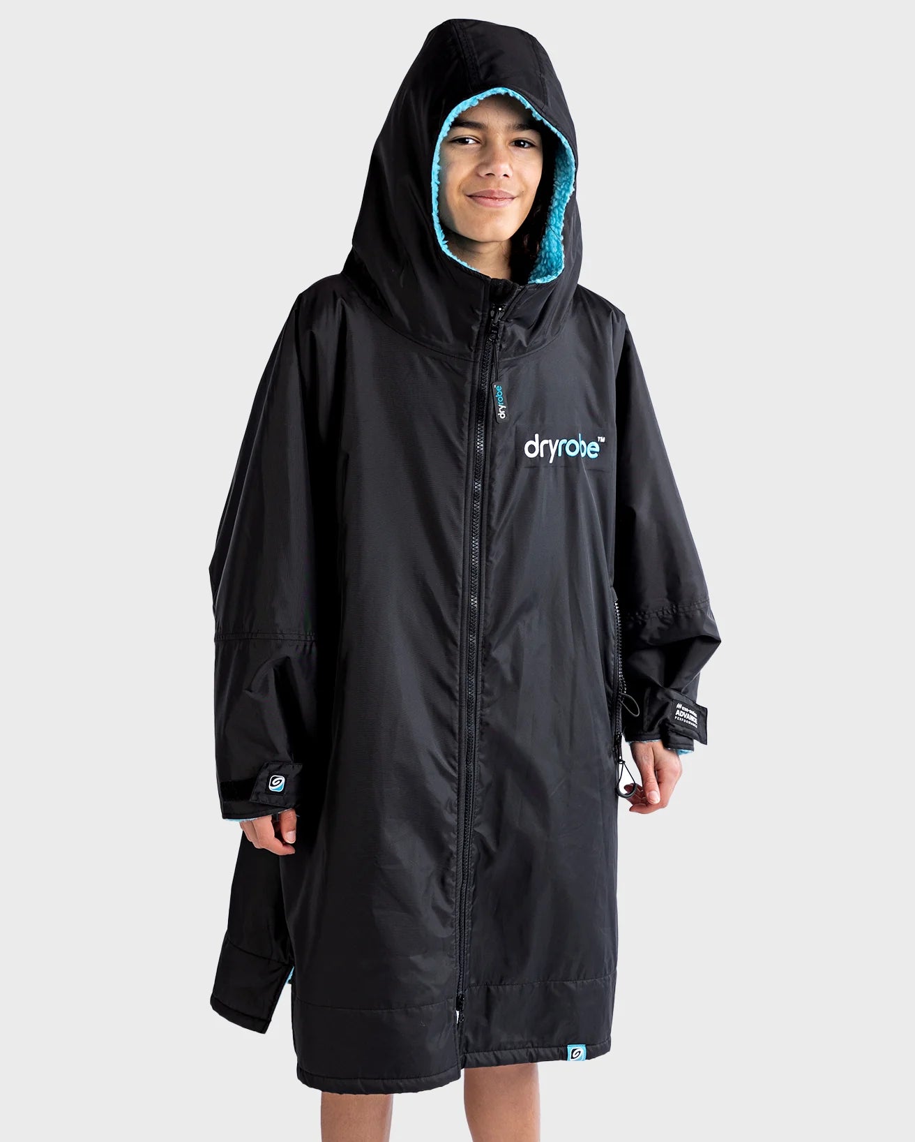 Dryrobe® Black Blue Kids Advance Changing Robe