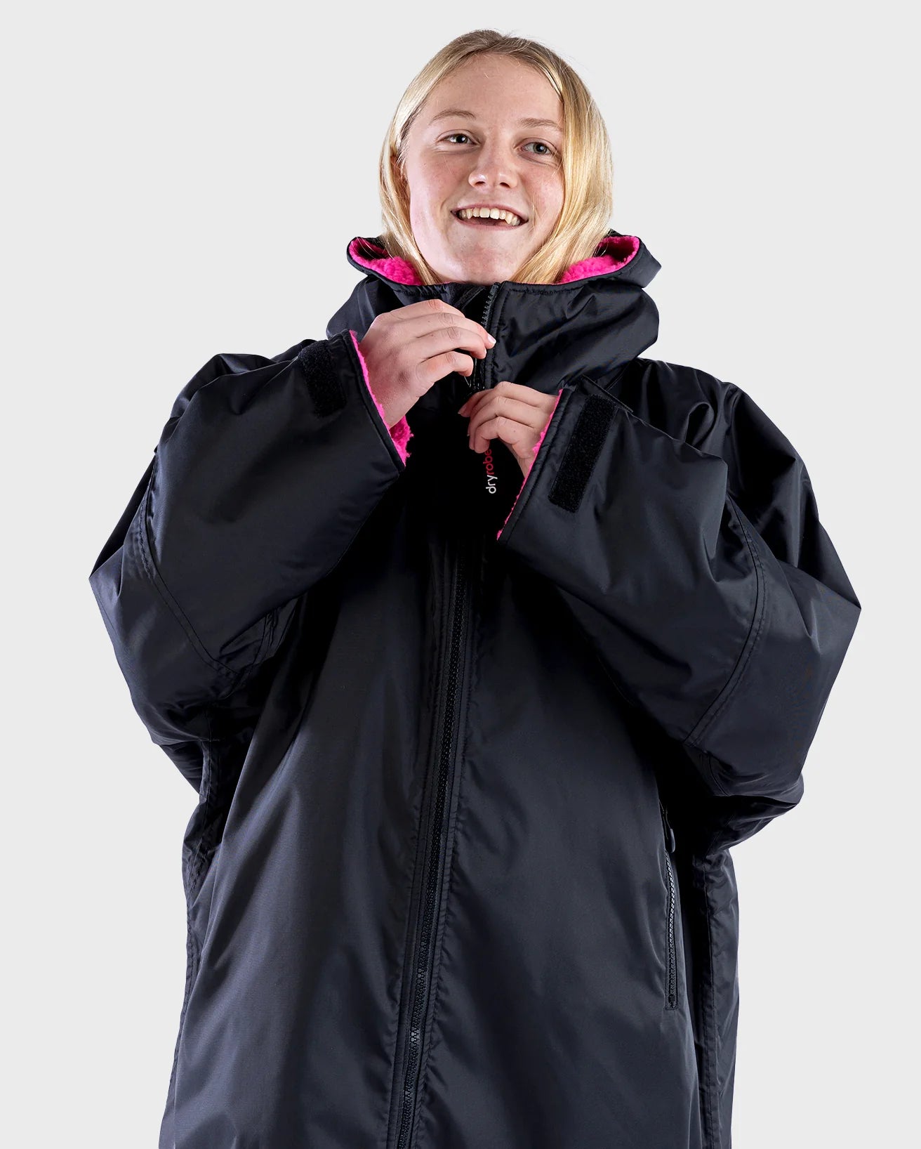 Dryrobe® Black Pink Kids Advance Changing Robe