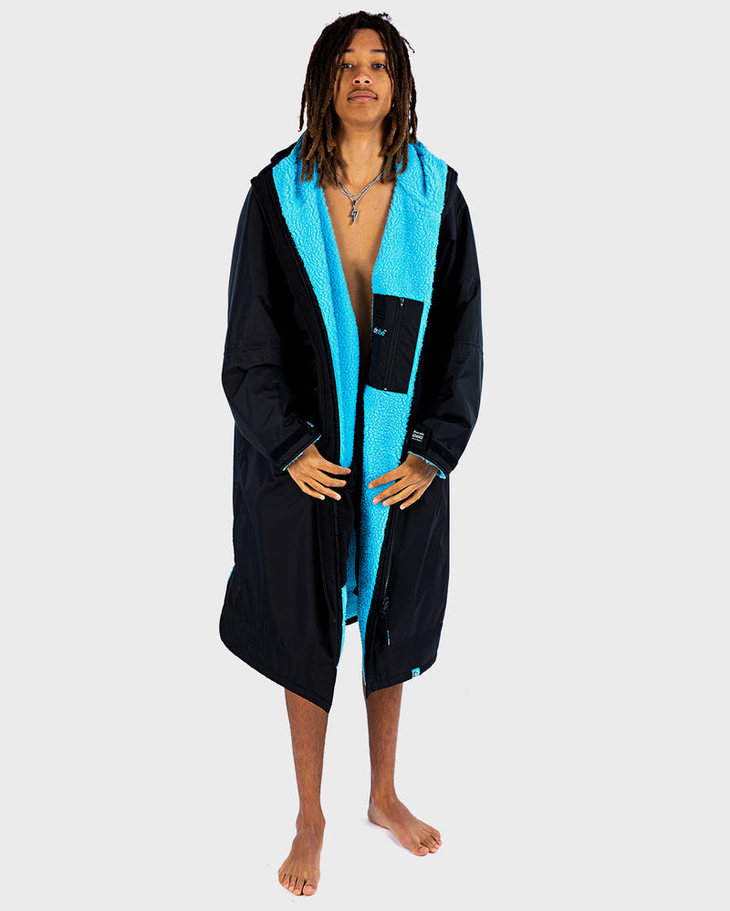 dryrobe® ADVANCE LONG SLEEVE - BLACK/BLUE