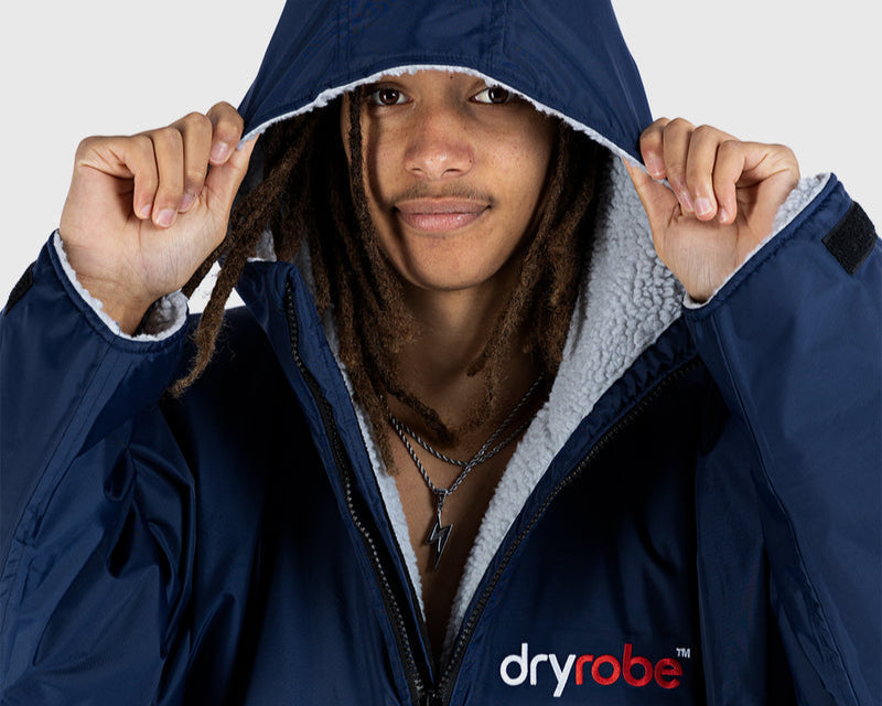 Dryrobe® Navy Grey Advance Changing Robe