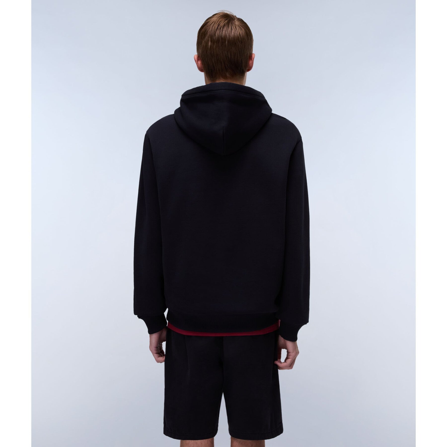 NAPAPIJRI B-BOX LOGO MENS HOODED SWEAT - BLACK