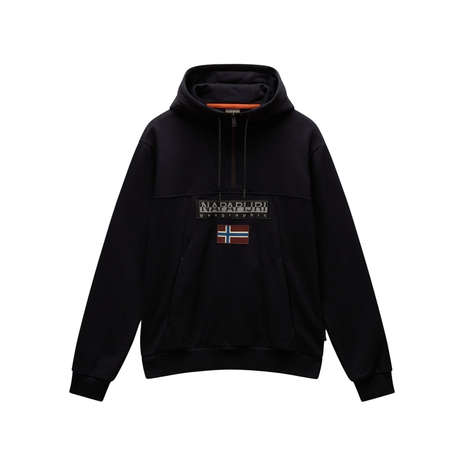 NAPAPIJRI BURGEE HZH 2.0 MENS HOODED SWEAT - BLACK