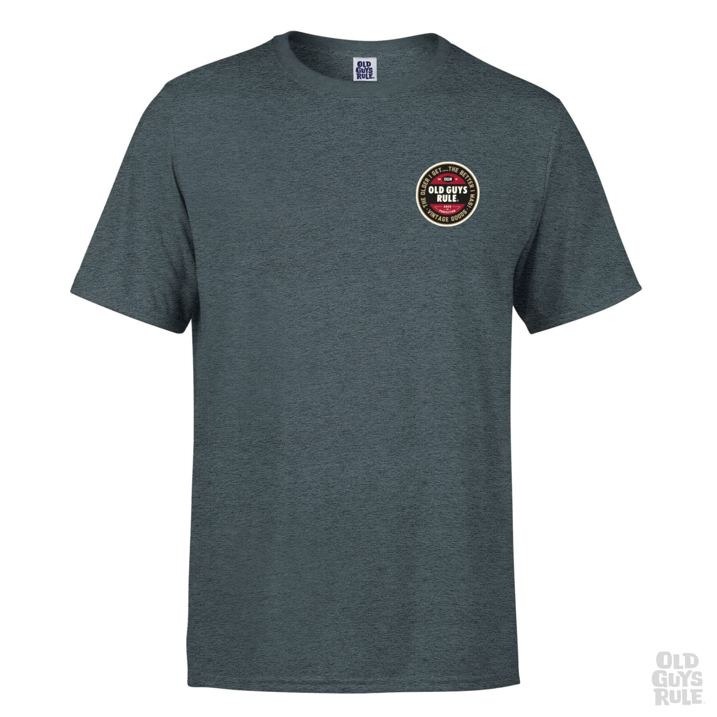 OLD GUYS RULE 'NATURAL TRACTION II' T-SHIRT - DARK HEATHER