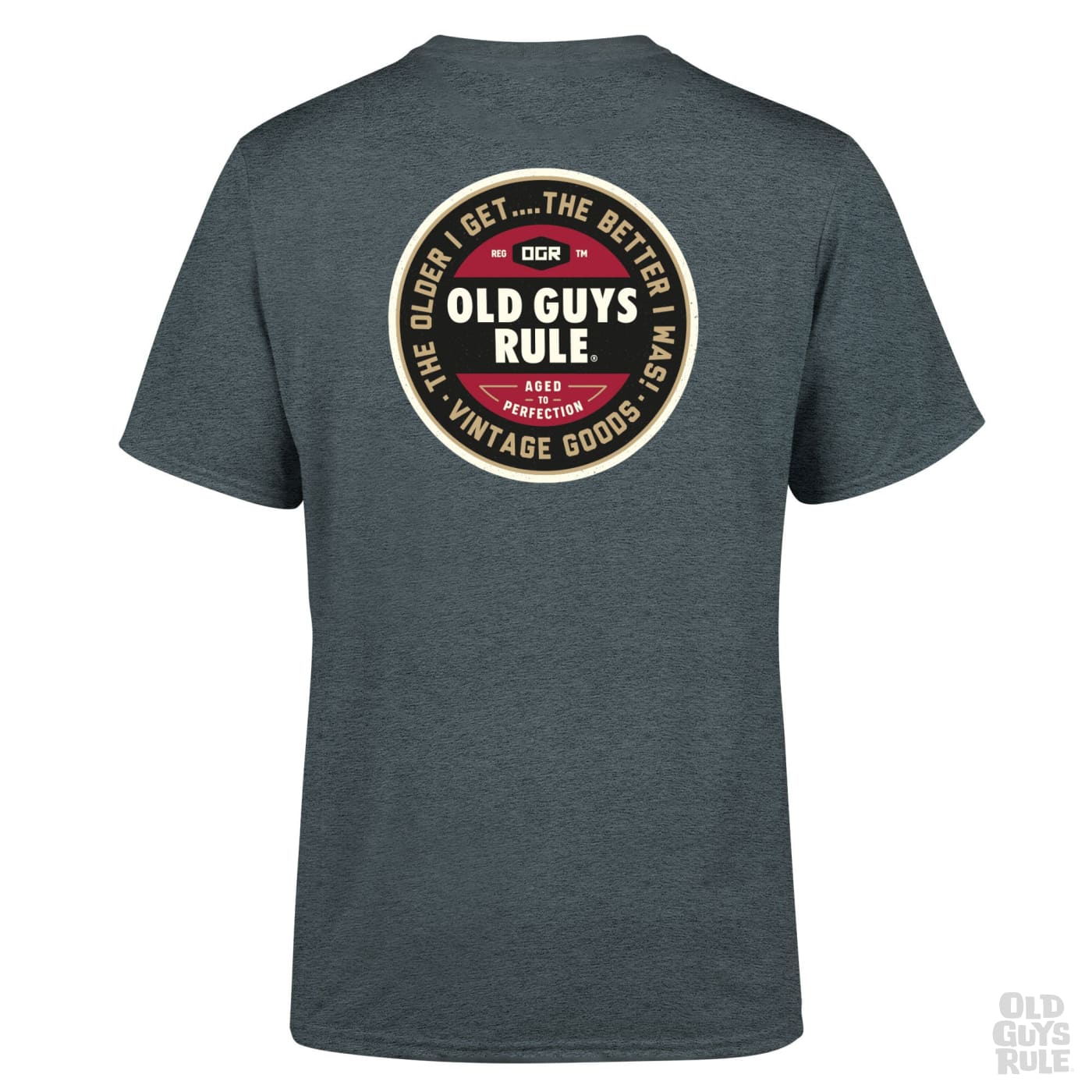 OLD GUYS RULE 'NATURAL TRACTION II' T-SHIRT - DARK HEATHER