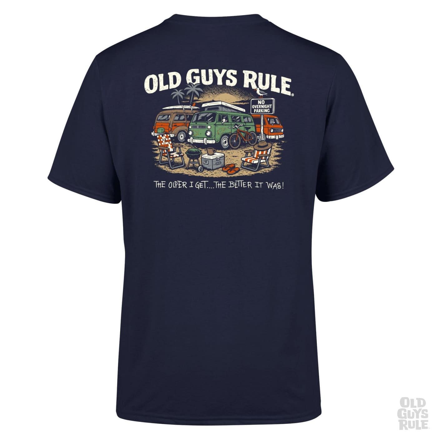 Old Guys Rule 'Parking Lot IV' T-Shirt - Navy