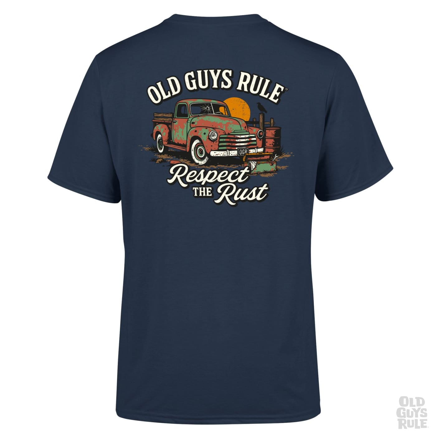 Old Guys Rule 'Respect the Rust' T-Shirt - Blue Dusk