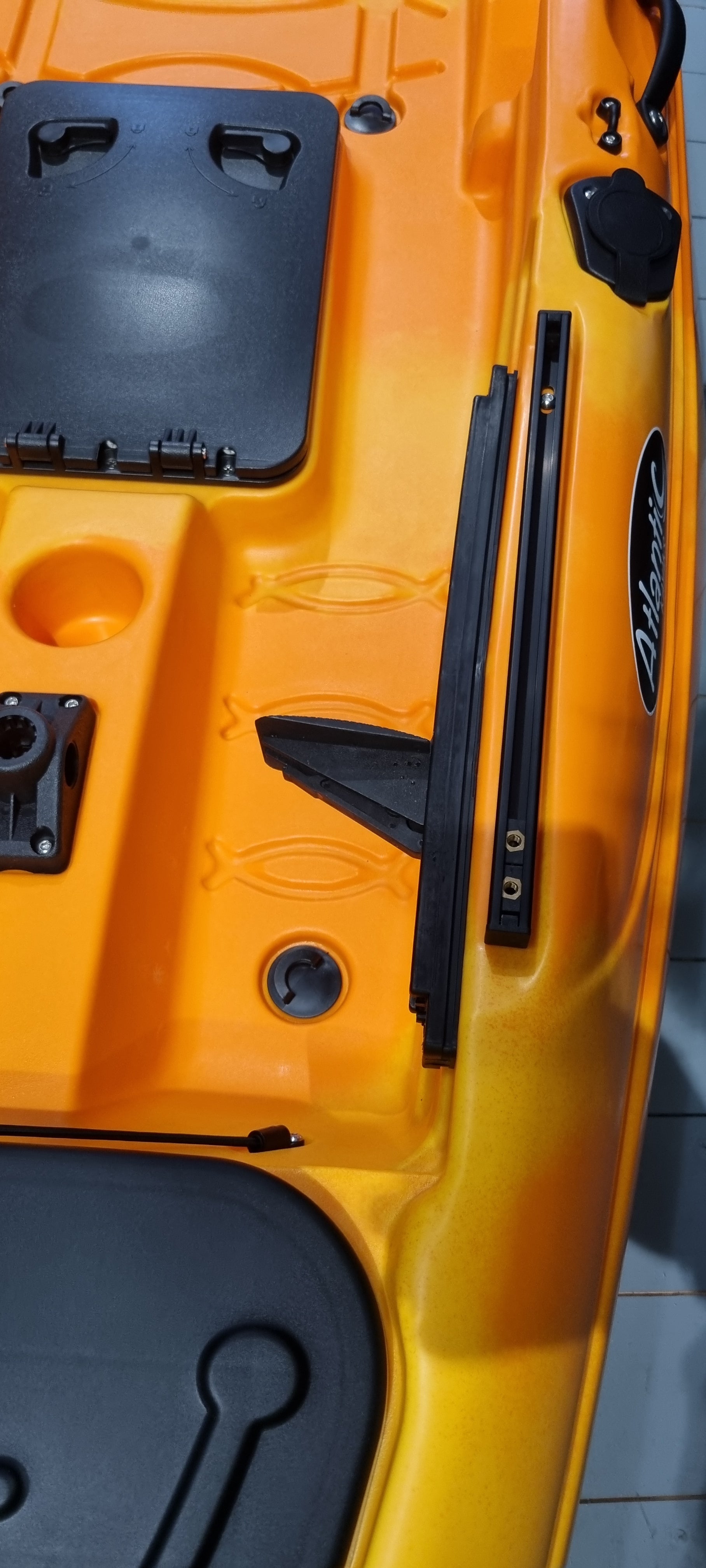 Atlantic Shark - Single Sit On Top / Fishing Kayak - Orange/Yellow