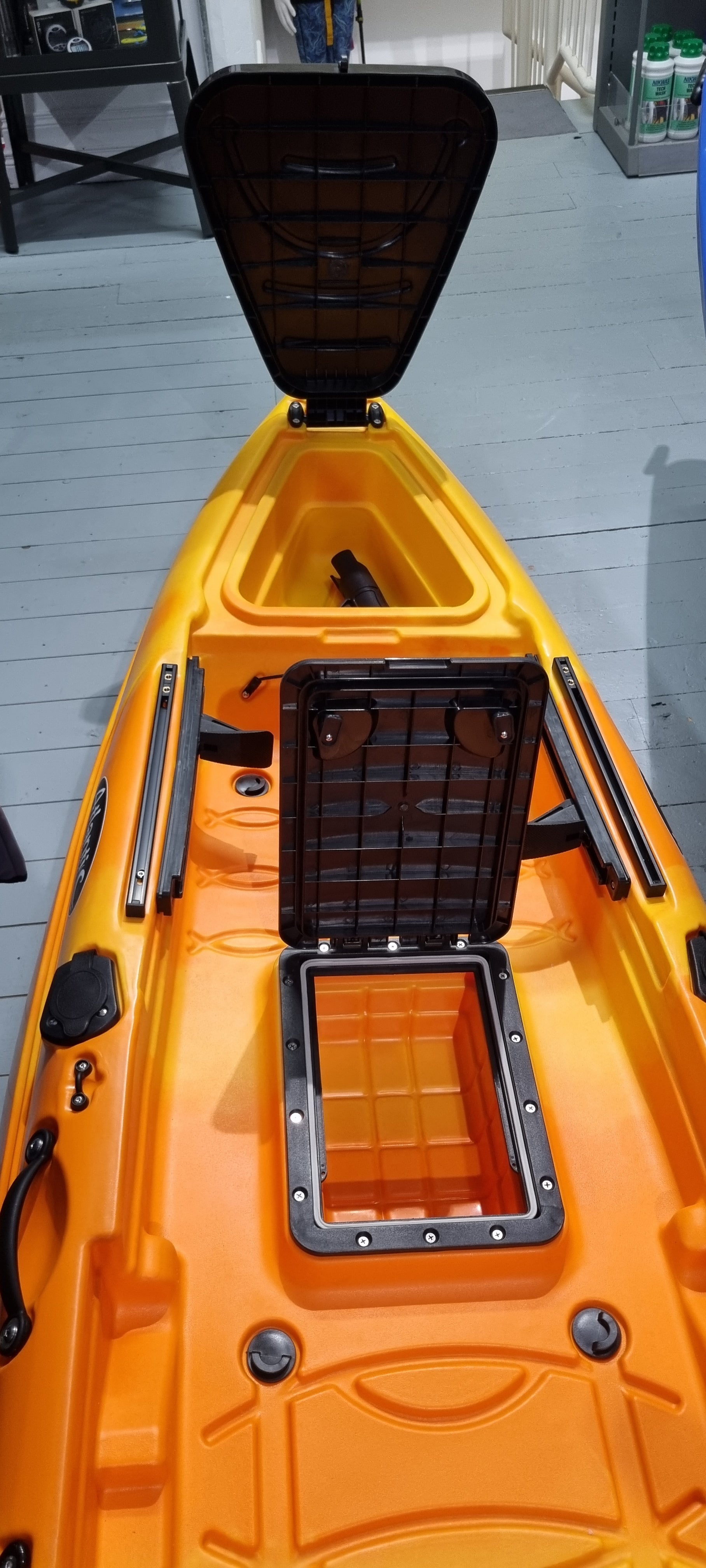 Atlantic Shark - Single Sit On Top / Fishing Kayak - Orange/Yellow