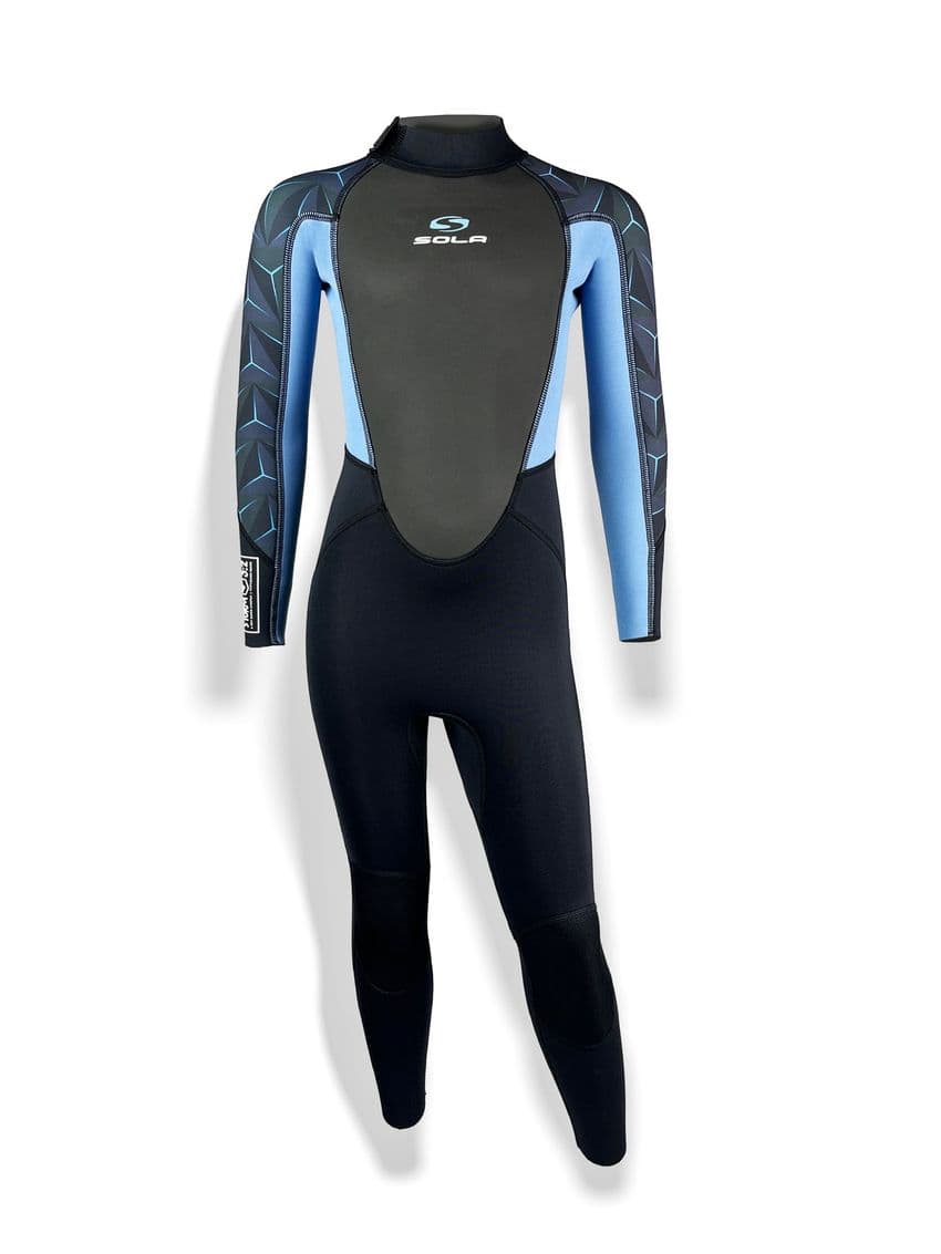 Sola Junior Storm 3/2 Fullsuit - Blue Steel