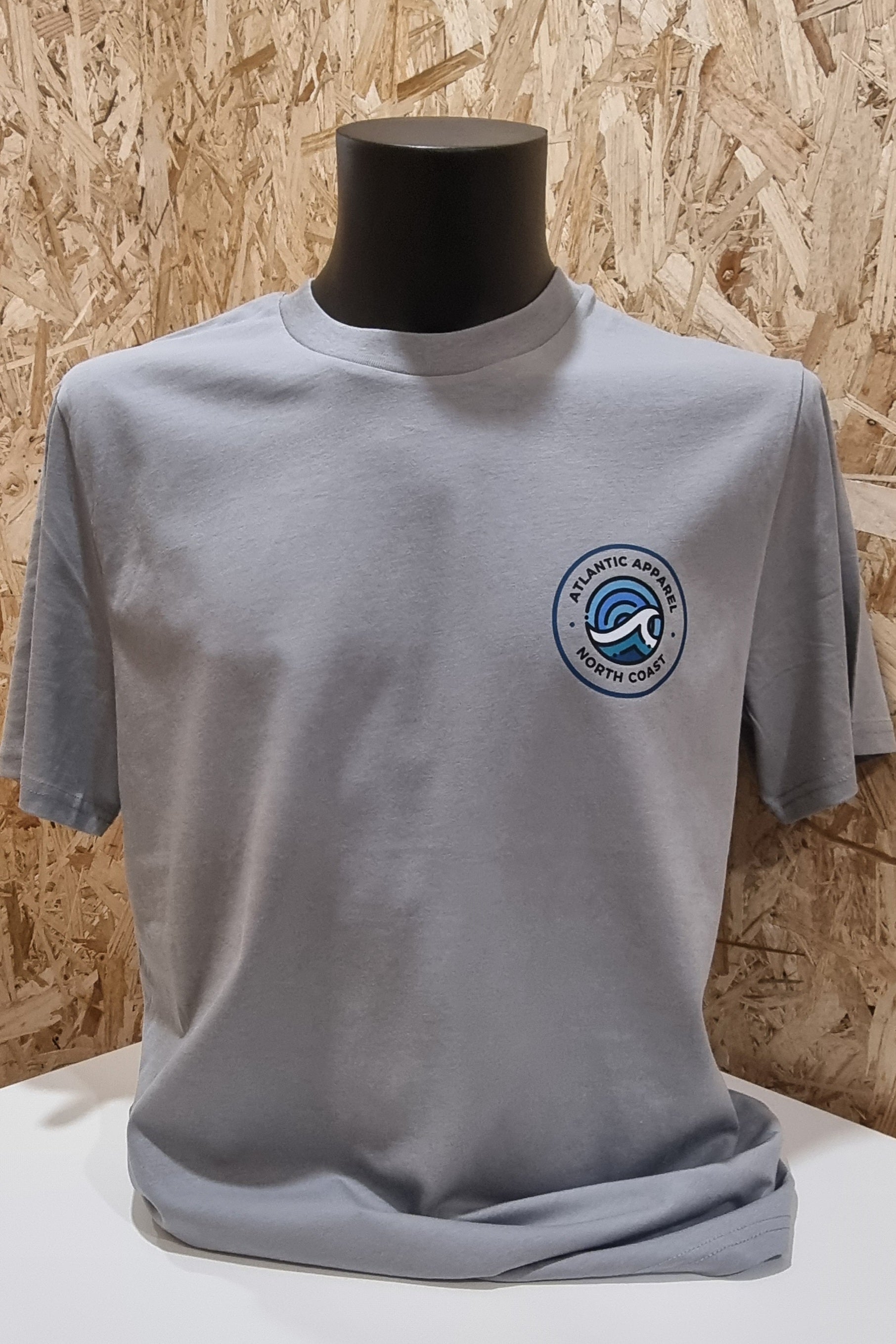 Atlantic Apparel 'Swell' Short Sleeve Unisex T-Shirt - Grey Mist