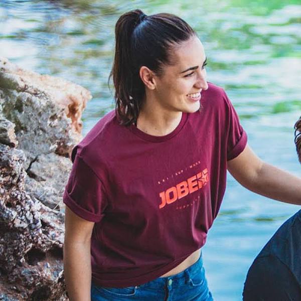 JOBE CASUAL UNISEX T-SHIRT - BURGUNDY